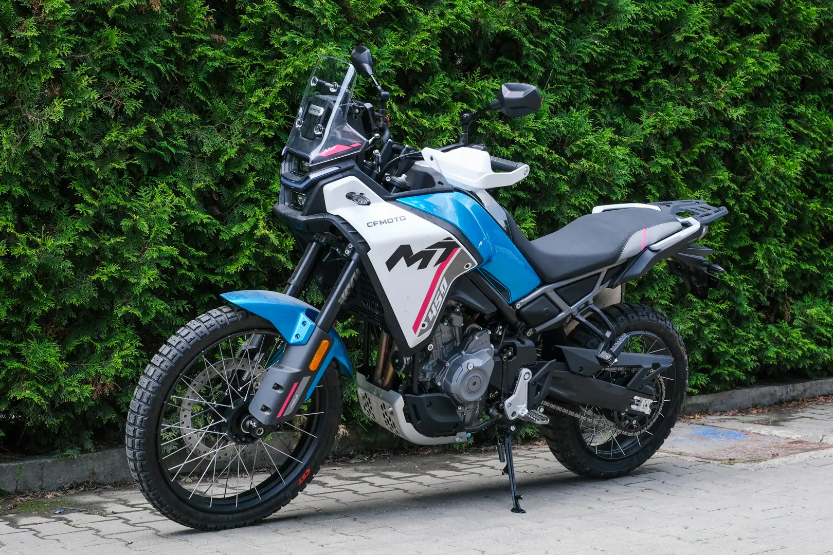 CF Moto 450MT adventure motorcycle for rent in Cluj-Napoca, Romania — view 4
