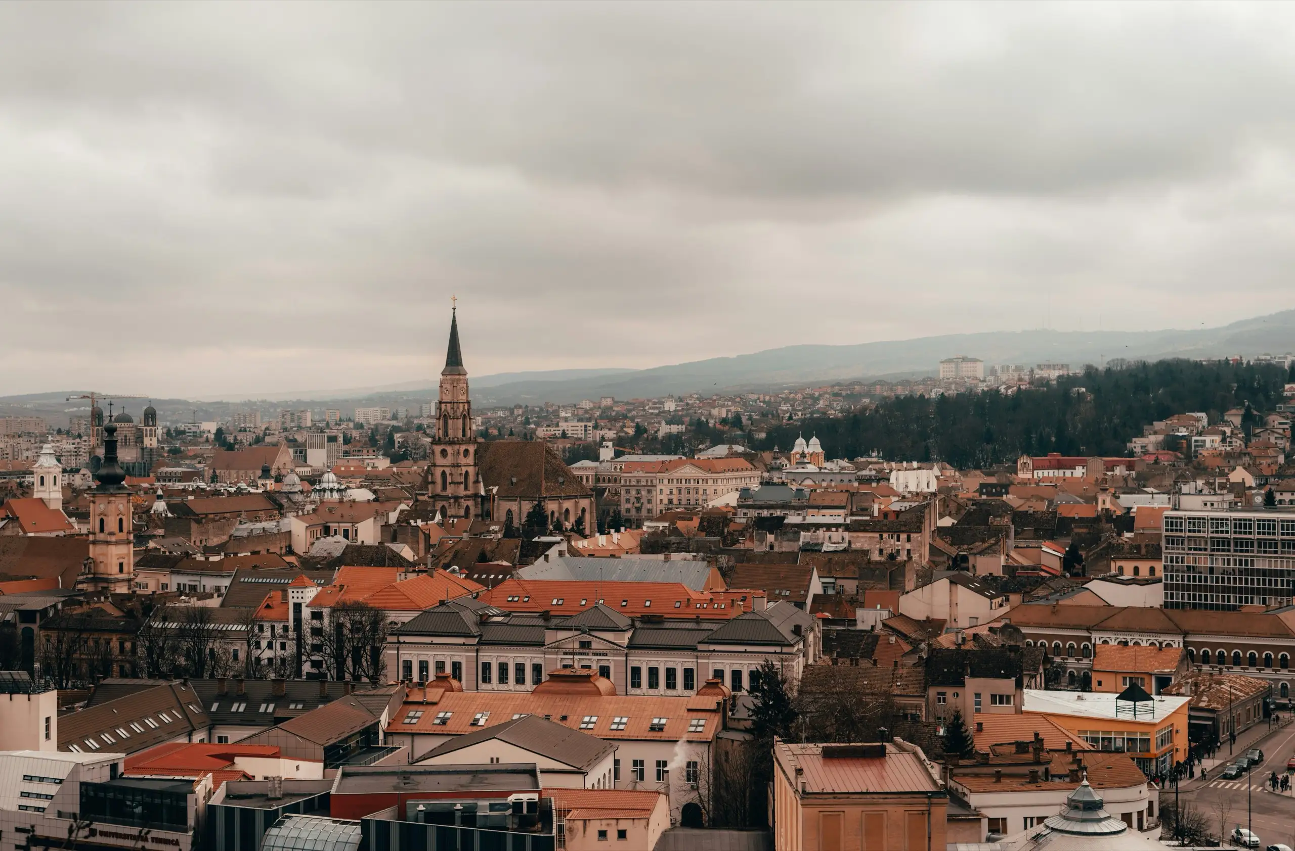 Cluj-Napoca, the Transylvanian city where Outlandica's motorcycle rental base is located